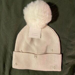 Lauren Conrad Beanie, Pearl Detailed